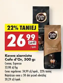 Biedronka Kawa ziarnista Cafe d'Or Espresso oferta