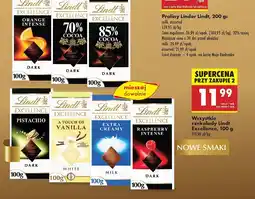 Biedronka Wszystkie czekolady Lindt Excellence, 100g oferta