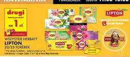 Biedronka Herbata Lipton: drugi produkt za 1 zł, wszystkie rodzaje oferta