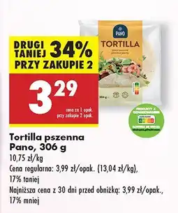 Biedronka Tortilla pszenna Pano oferta