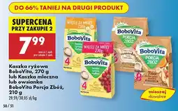 Biedronka Kaszka ryżowa, mleczna / owsianka BoboVita oferta