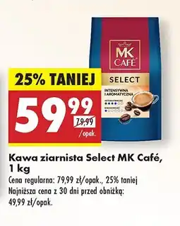 Biedronka Kawa ziarnista Select MK Cafe 1 kg oferta