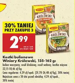 Biedronka Kostki bulionowe Winiary Królewski, różne rodzaje oferta