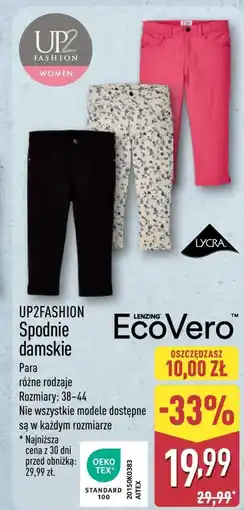 ALDI Spodnie damskie Up2Fashion oferta