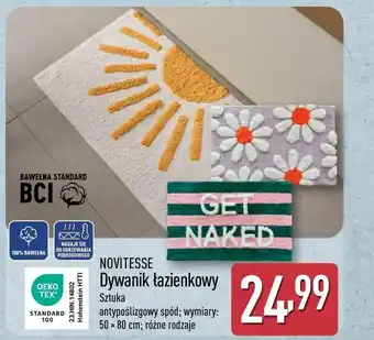 ALDI Dywanik łazienkowy Novitesse oferta