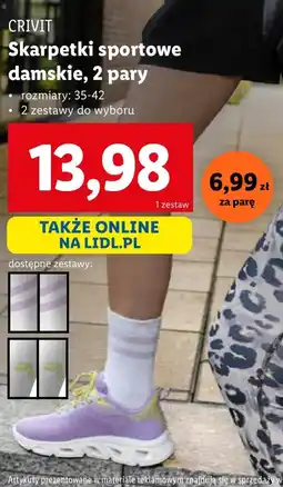 Lidl Skarpetki sportowe Crivit oferta