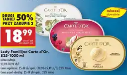 Biedronka Lody Carte D'or oferta