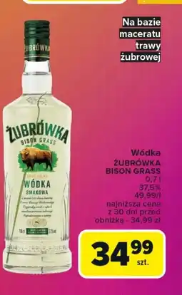 Carrefour Wódka smakowa Żubrówka oferta