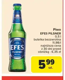 Carrefour Piwo Efes oferta