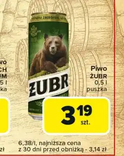 Carrefour Express Piwo Żubr oferta