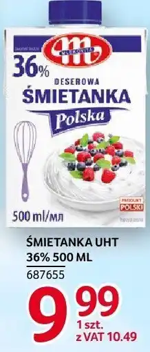 Selgros Śmietanka UHT 36% Mlekovita oferta