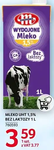 Selgros Mleko UHT 1,5% bez laktozy Mlekovita oferta