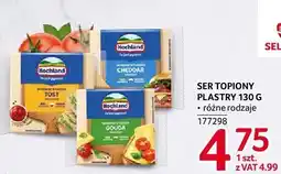 Selgros Ser topiony Cheddar plastry Hochland oferta