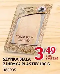 Selgros Szynka biała z indyka plastry ZMB Białystok oferta
