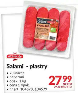 Makro Salami plastry kulinarne peperoni Konecke oferta
