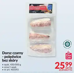 Makro Dorsz czarny - polędwice bez skóry Fine Life oferta