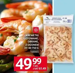 Selgros Krewetki gotowane z ogonem Selgros oferta