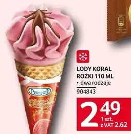 Selgros Lody Koral Rożki dwa rodzaje oferta