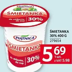 Selgros Śmietanka 30% 400g Piątnica oferta