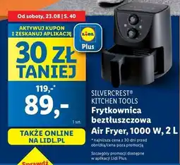 Lidl Frytkownica beztłuszczowa 1000 w Silvercrest oferta