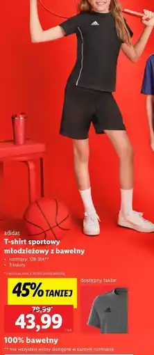 Lidl T-shirt dziecięcy Adidas oferta