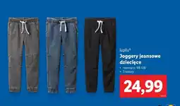 Lidl Joggery jeansowe 98-128 Lupilu oferta