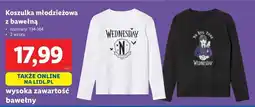 Lidl Koszulka młodzieżowa wednesday 134-164 oferta