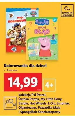Lidl Kolorowanka gigantozaur oferta