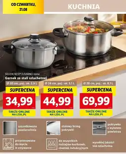 Lidl Garnek ze stali szlachetnej 28 cm Livarno Home oferta