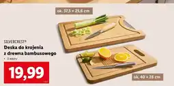 Lidl Deska do krojenia bambusowa 40 x 28 cm Silvercrest oferta