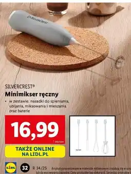 Lidl Mini mikser ręczny miętowy Silvercrest oferta