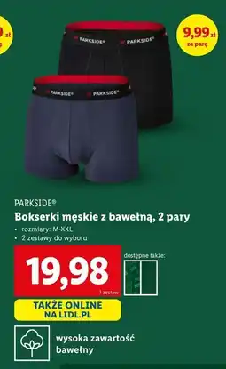 Lidl Bokserki męskie m-xxl Parkside oferta