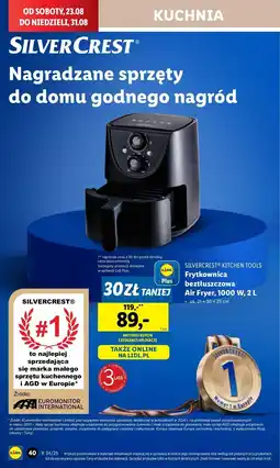 Lidl Frytkownica beztłuszczowa 1000 w Silvercrest oferta