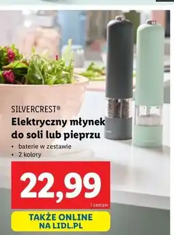 Lidl Elektryczny młynek do soli Silvercrest oferta