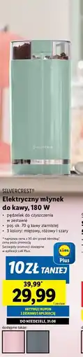 Lidl Elektryczny młynek do kawy 180 w Silvercrest oferta