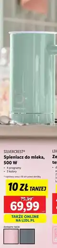 Lidl Spieniacz do mleka 500 w Silvercrest oferta
