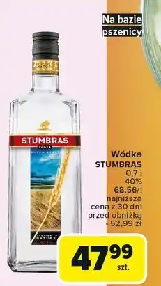 Carrefour Wódka Stumbras Centenary oferta