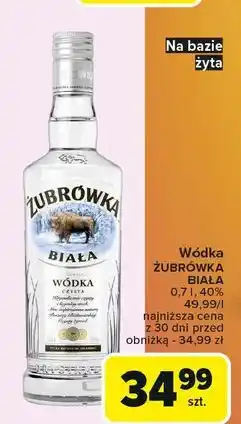 Carrefour Wódka Żubrówka Biała oferta