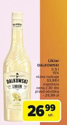 Carrefour Likier lody waniliowe 15% Dalkowski oferta