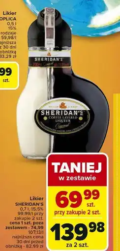 Carrefour Likier Sheridan's Coffee oferta
