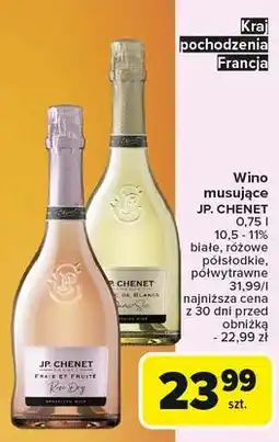 Carrefour Wino półsłodkie Jp. Chenet White oferta
