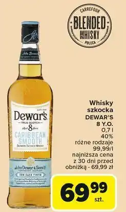 Carrefour Whisky Dewar's 8 Caribbean Smooth oferta
