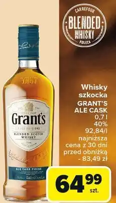 Carrefour Whisky Grant's Ale Cask Finish oferta