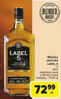 Carrefour Whisky Label 5 oferta