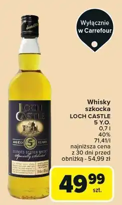 Carrefour Whisky Loch Castle 5 Yo oferta