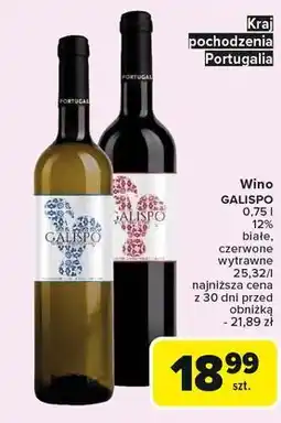 Carrefour Wino wytrawne Galispo oferta