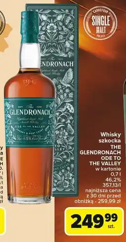 Carrefour Whisky karton Glendronach Ode To The Valley oferta
