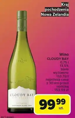 Carrefour Wino Cloudy Bay Sauvignon Blanc oferta