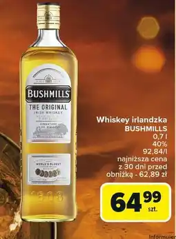 Carrefour Whiskey Bushmills Original oferta