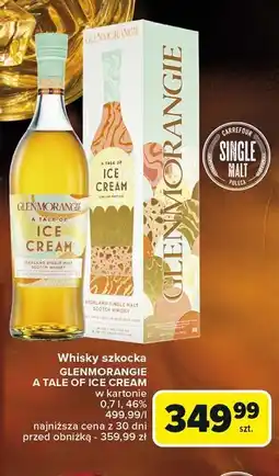 Carrefour Whisky karton Glenmorangie A Talk Of Ice Cream oferta